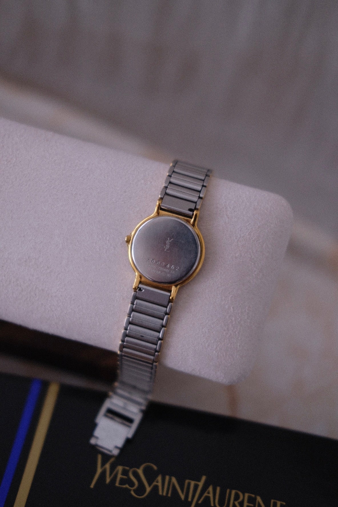 RARE Vintage YSL Watch with Navy Dial (original box)