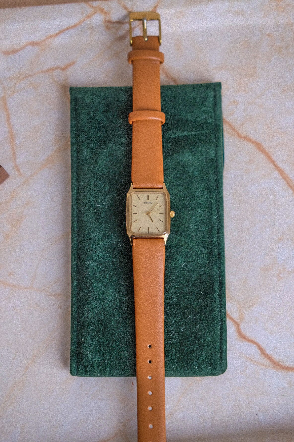 Vintage Seiko Watch - Tan Strap