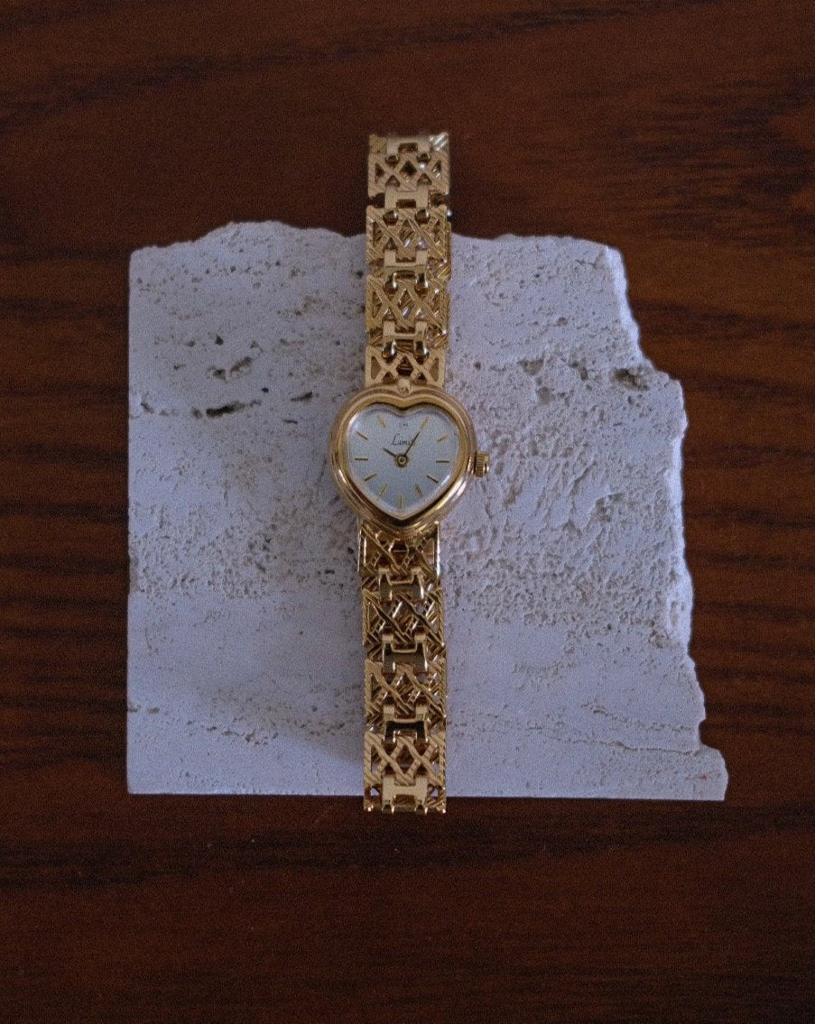 Vintage Heart Face Limit Watch - Brand New Dead stock