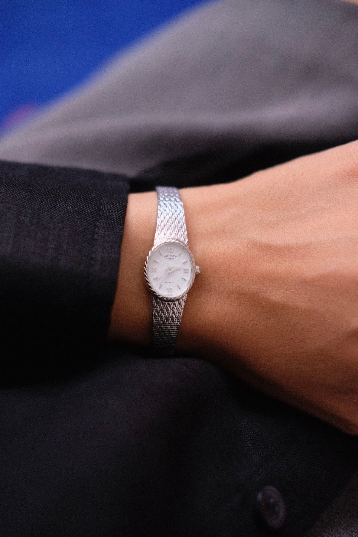 RARE Vintage Rotary Watch - Petite Silver Dial