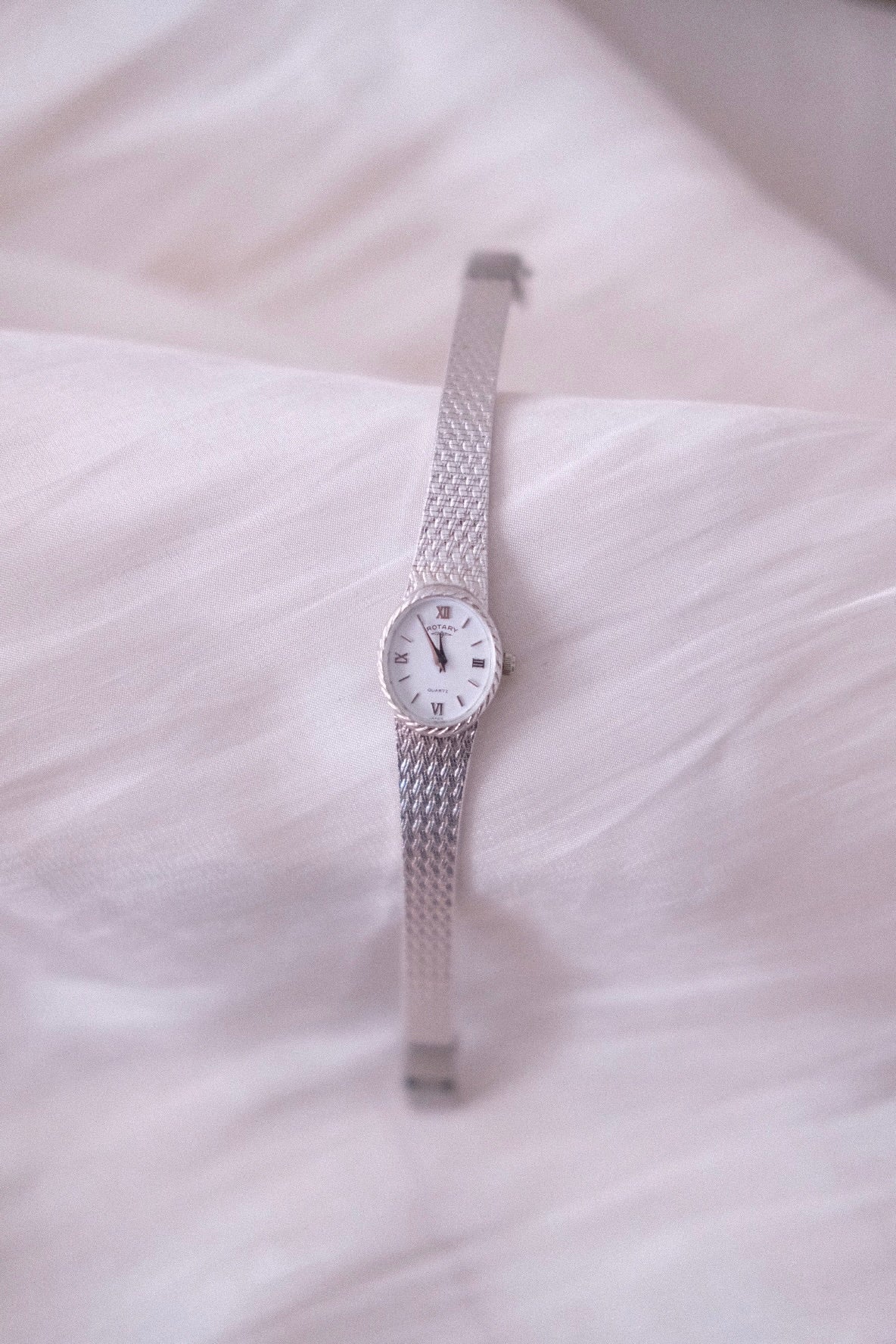 RARE Vintage Rotary Watch - Petite Silver Dial